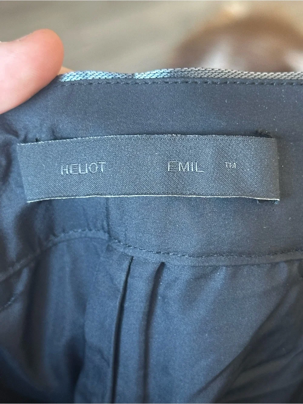 Heliot Emil Reflective Technical Trousers Pants Gray Black Size 50